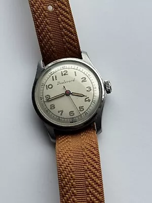 1946 Dale Moffett Port Huron MI Boulevard Military Waterproof Winding Watch • $225