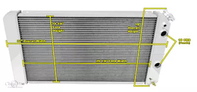 SR Champion 3 Row Dual Pass Radiator1 1/21 1/2-1986-2005 Chevrolet S10 LS Swap • $363.80