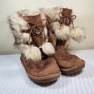 Michael Kors Faux Fur Size 4 Suede Boots • $13