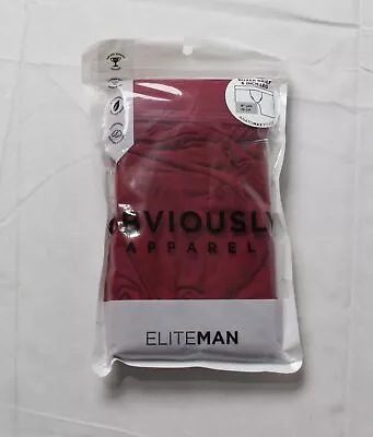 Obviously Apparel Mens EliteMan Pouch 6  Leg Boxer Briefs DM3 Maroon Size XL NWT • $32.99