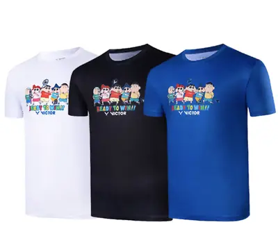 Victor X Crayon Shinchan Unisex Badminton T-shirts Sports Tee T-403CS MK3922 • $45.81