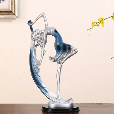  Smart Dancer Ornament Birthday Gift Home Decoration Resin Miss Dancing Statue • £16.55