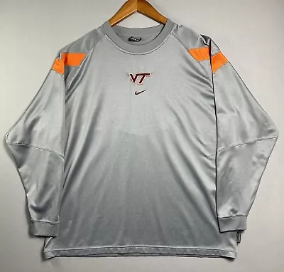 Vintage Y2K Virginia Tech Hokies Nike Center Swoosh Sz 2XL Long Sleeve Athletic • $7