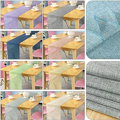 Premium Hessian Table Runner Wedding Banquet Party Table Decor Runners 33*275cm • £3.89