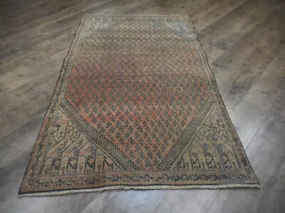 Tribal Vintage Turkish Oriental Geometric Area Rug HandMade Wool Rug 3.4x5.6 Ft • $0.99