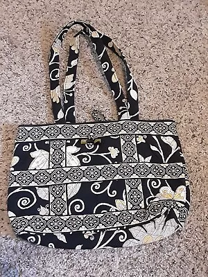 Vera Bradley Retired Yellow Bird Small Tic Tac Tote Purse Bag Clean • $11