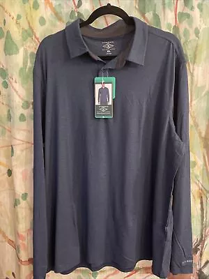 G.H Bass & Co Performance Polo Long Sleeve Shirt /Quick Dry/Navy MdLgXLXXL • $20.59