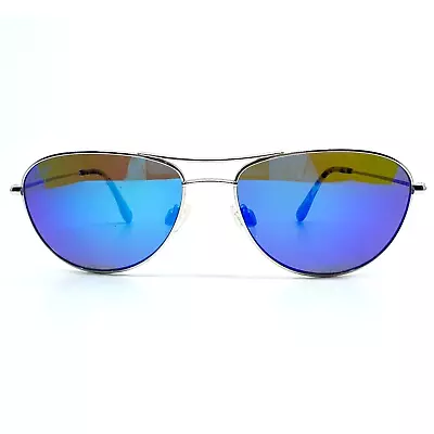 MAUI JIM Polarized Sunglasses MJ 245-17 Baby Beach Silver Grey H8866 • $49.87