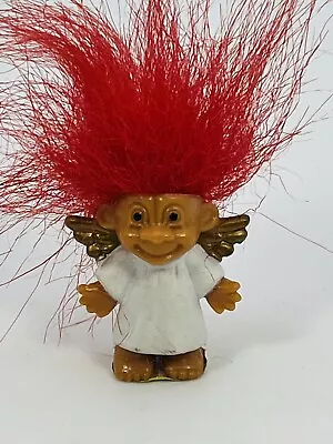 Russ Mini Troll Angel Figure Christmas 1” Red Hair • $5.99