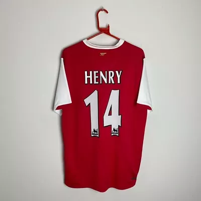 £99.99 • Buy Arsenal Football Shirt 2006/07 Home HENRY #14 (L)