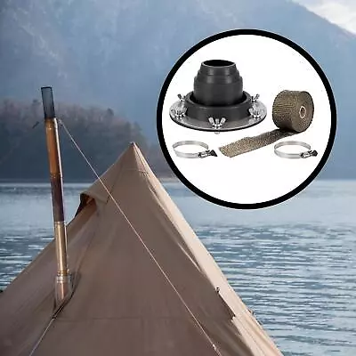 Roof Jack Pipe Boot Yurt Sheds Bell Tent Hiking Travel Stove Tent Stove Jack • $67.03