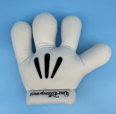 Disney Parks White Mickey Mouse Gloves Plush Hand Costume Adult M 11” • $9.95