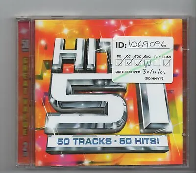 £4.99 • Buy (JO107) Hits 51, 50 Tracks Various Artists - 2001 Double CD