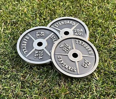 The 45 Weight Plate Golf Ball Marker By Teed Golf Co. 1.5” New Free US Shipping • $20