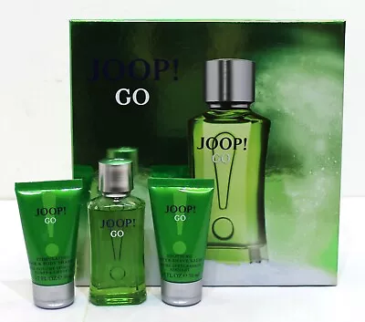 Joop! Go 50ml Edt + 50ml After Shave Balm + 50ml Body Shampoo Gift Set For Men • £27.99