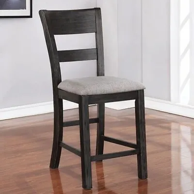 Furniture Of America Sania Antique Black Slat Back Dining Chair Set (2-Pack) • $258.99