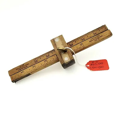 Vintage Stanley No-71 Double Beam Wood Scribe Mortise Marking Gauge W/ Brass • $34