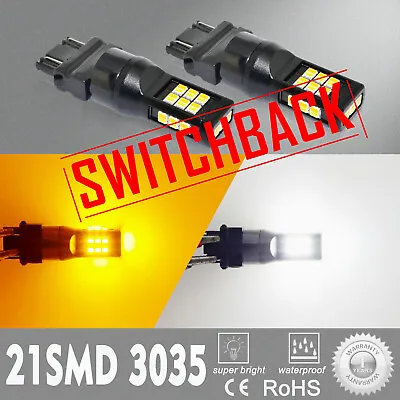 LED Switchback Front Turn Signal Bulb For 2001-2006 Dodge StratusWhite & Yellow • $19.98