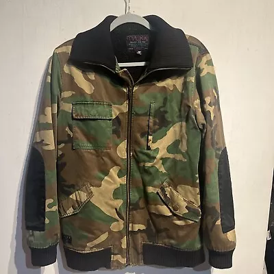 Medium Mishka Watch Keep Eye Camo Bomber Jacket Sherpa Lined Brooklyn Streetwear • $75