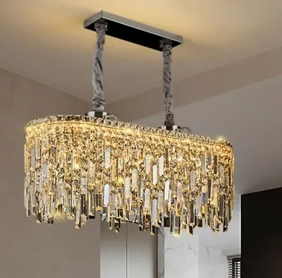 Modern K9 Crystal Chandeliers Luxury Lamp Ceiling Pendant Large Chandelier Lamp • £146.89