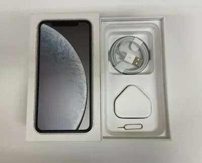 Empty Used Box For Apple IPhone XR White 128Gb Used Box + Accessories Box Only • £14.99