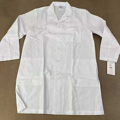 Meta Fundamentals Men's Size Large 38  White 3 Pocket Lab Coat 15112  NWT • $9.33