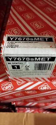 MK Sentry Y7678sMET 21 Way Metal Consumer Unit • £89