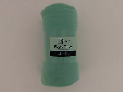 Mainstays Aqua Summer Fleece Throw 50in X 60in Aqua • $14.99