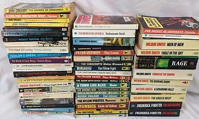 50+ Vintage Thriller/Crime Paperback Books Joblot Bundle Display Pan Fontana Etc • £19.99