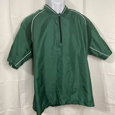 Mizuno Lightweight 1/4-Zip Golf | Baseball Short Sleeve Rain Shirt Mens Small • $19.95