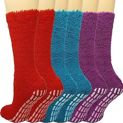 Debra Weitzner Non-slip Hospital Socks Fuzzy Slipper Grip Socks For Women Men 6  • $41.68