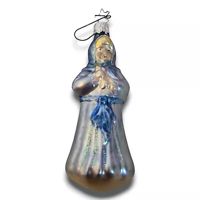 Old World Christmas Inge Glas Christmas Ornament Germany Vintage Girl Blue • $19.99