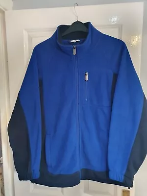 Cotton Traders Fleece Jacket.  Blue. Size Large. Good Condition • £6