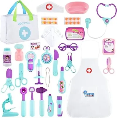 Doctors Set For Kids Doctors Kit Toy Medical Playset With Doctor BagStethoscop • £22.99