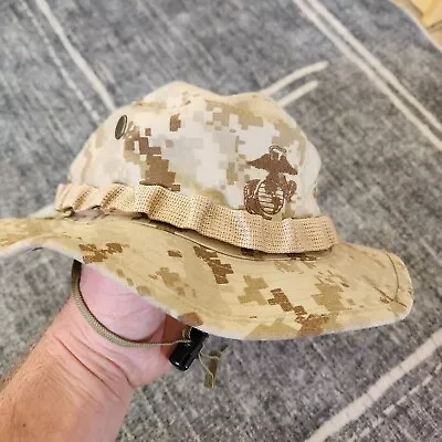 USMC MCCUU Cover Field Desert MARPAT Combat Boonie Hat Size LARGE • $14.99