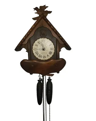 Vintage Cuckoo Clock New England Clock Company With Weights • $149