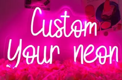 Neon Signs Custom Led Custom Signs For Home Décor Custom Light Up Sign Birthday • $15
