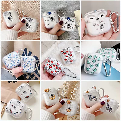 $8.75 • Buy For Apple AirPods 3rd 2021 Pro 2 Case Cover Clear Soft Pictorial Holder Skin