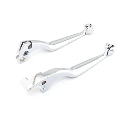 Pair Chrome Skull Brake Clutch Lever For Honda Shadow 600 VT750 1100 VTX1300 • $22.31