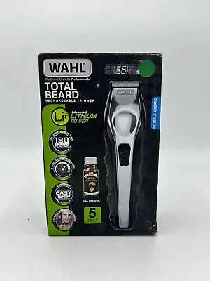 Wahl Total Rechargeable Trimmer With Beard Oil Advanced Lithium Power 9888-800 • £24.99