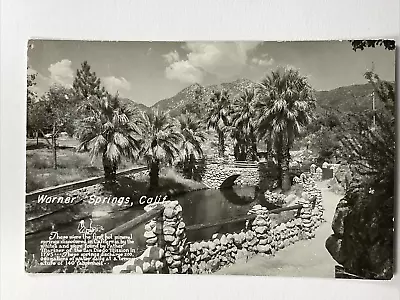 Warner Springs California Mineral Springs Vintage Real Photo Postcard RPPC • $9.81