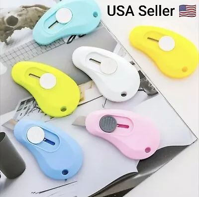 Multi Color Cute Mini Portable Utility Knife Paper Cutter Cutting Paper Razor • $3.99