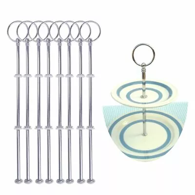 8 Pcs 3 Tier Cake Plate Stand Handle Fittings Cake Stand Tea Time Party Decor UK • £13.59