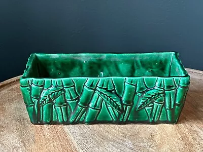 Miramar Of California 1950 Pottery Planter With Bamboo Motif 8  Long • $13