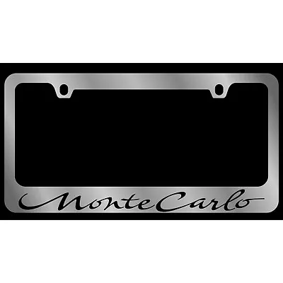 Chevrolet Monte Carlo License Plate Frame (Chrome) • $37.95