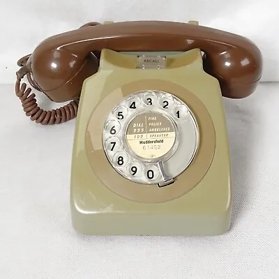 Vintage BT746R Dial Telephone. Two Tone Grey/Brown. #4 • £18.95