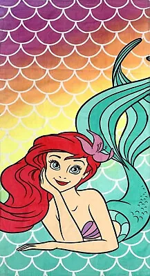 Little Mermaid Beach Towel Measures 29 X 59 Inches • $16.95