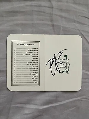$44.99 • Buy Zach Johnson Signed Augusta National Masters Scorecard 2007 Champion