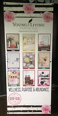 Young Living Banner With Vertical Stand Vendor Booth Decor • $75