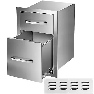 VEVOR 13Wx21H BBQ Island / Outdoor Kitchen Drawer Stainless Steel Storage Drawer • $166.99